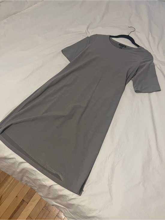 Eileen Fisher Dresses & Skirts - Eileen Fisher Taupe Short-Sleeve Shift Dress